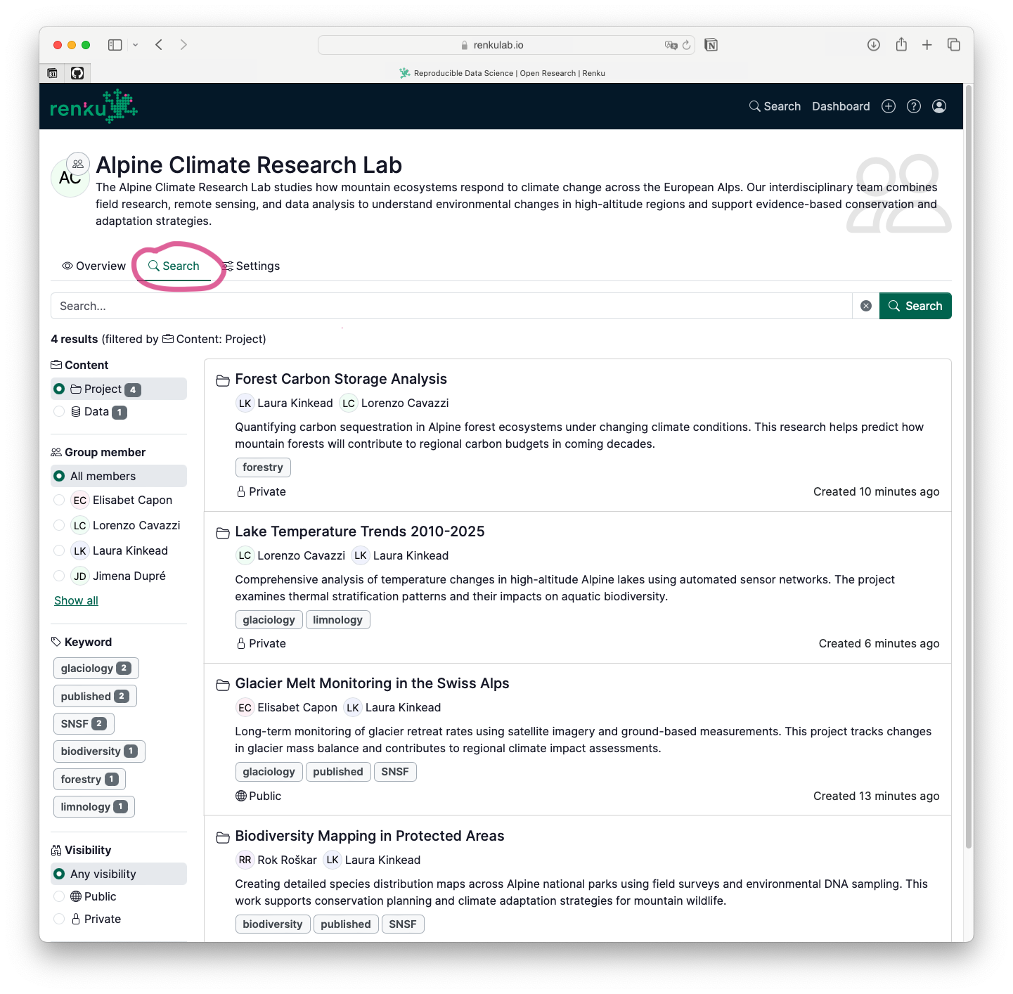 group page